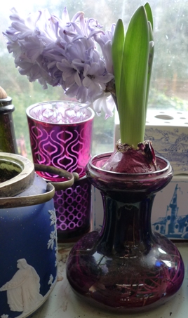 Tye amethyst hyacinth vase