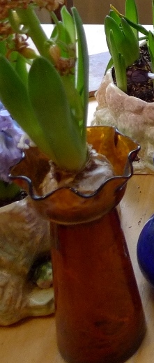 frilled cup hyacinth vase